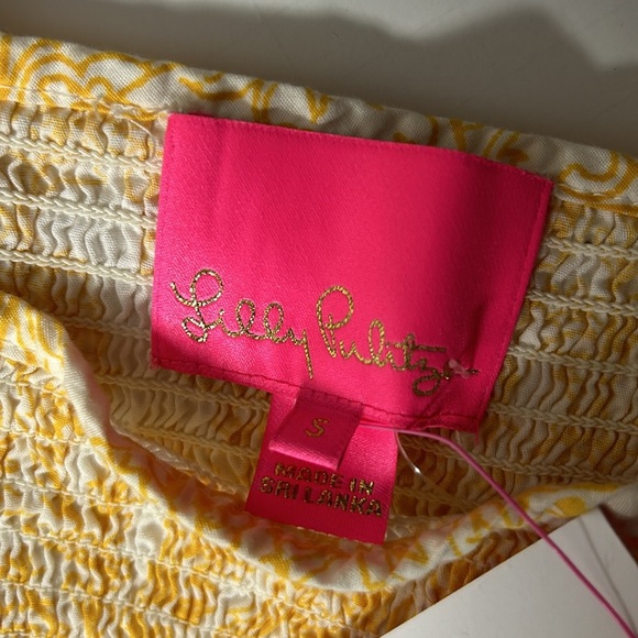 Lilly Pulitzer Yellow and White Floral Dress You Drive me Daisy NWT - Picture 7 of 8